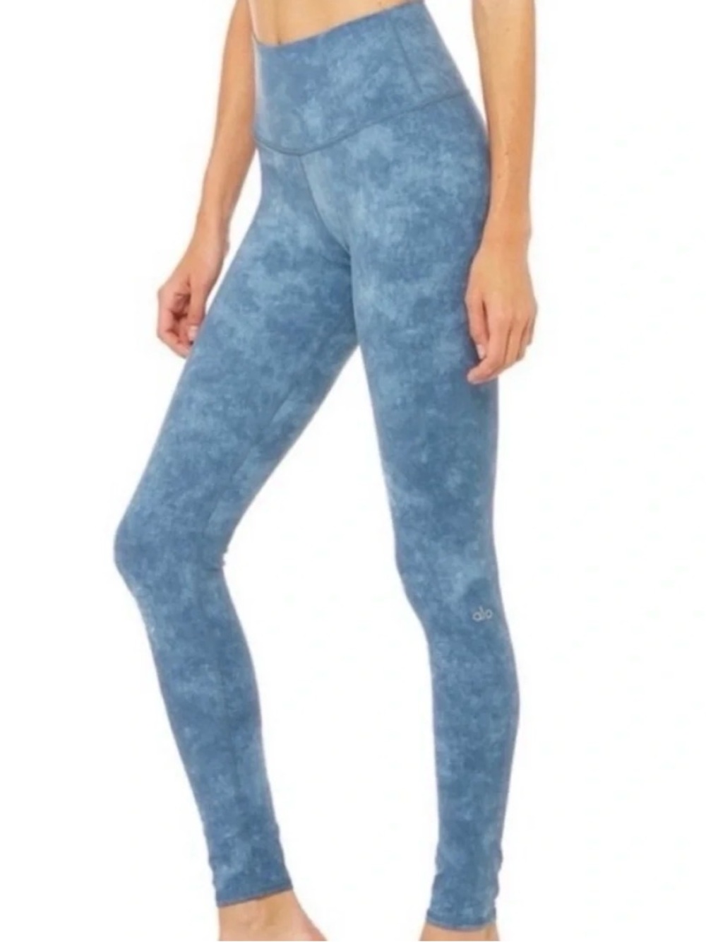 High Waist Airbrush Legging in‎ Denim Acid Wash 🧵